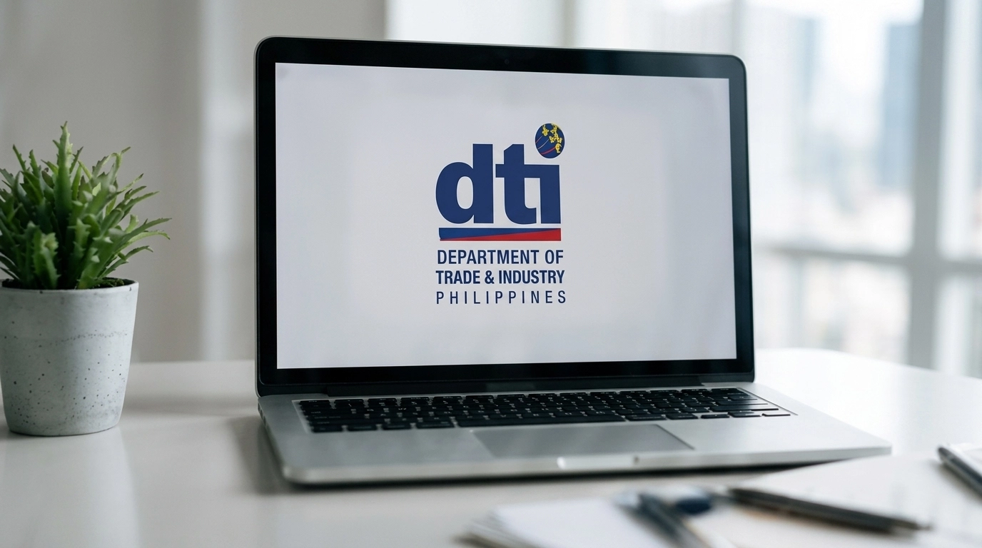 Corporate registration documents with official government seal stamp